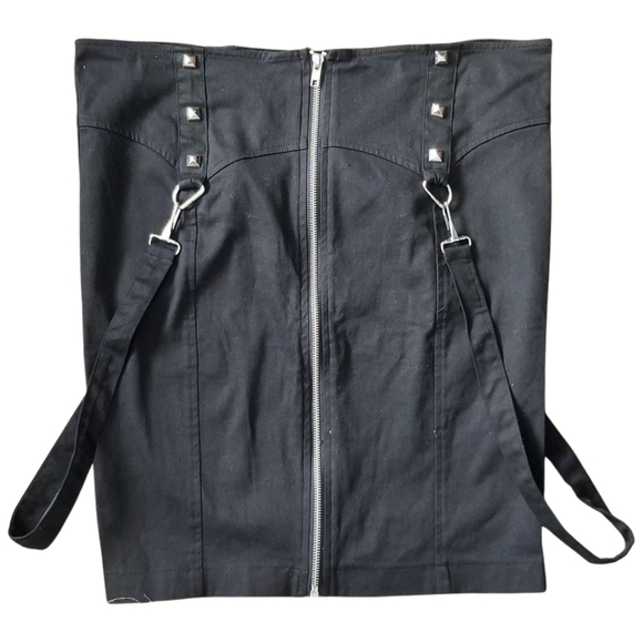 SOLD Lip Service black bondage pencil skirt corporate goth - Picture 2 of 4